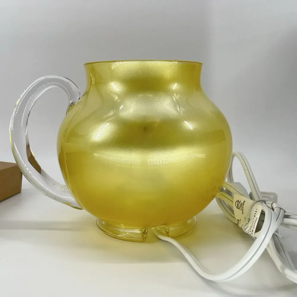 Scentsy Lemonade Pitcher Wax Warmer Retired Discontinued Full Size W/Box Yellow